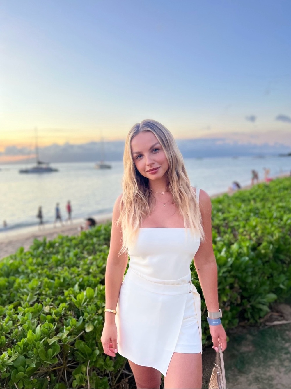 Amanda Uprichard White Square-Neck Jumpsuit Romper
